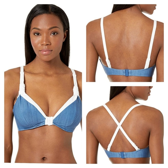 Seafolly Other - NWT Seafolly F Cup Bikini Set Denim 8